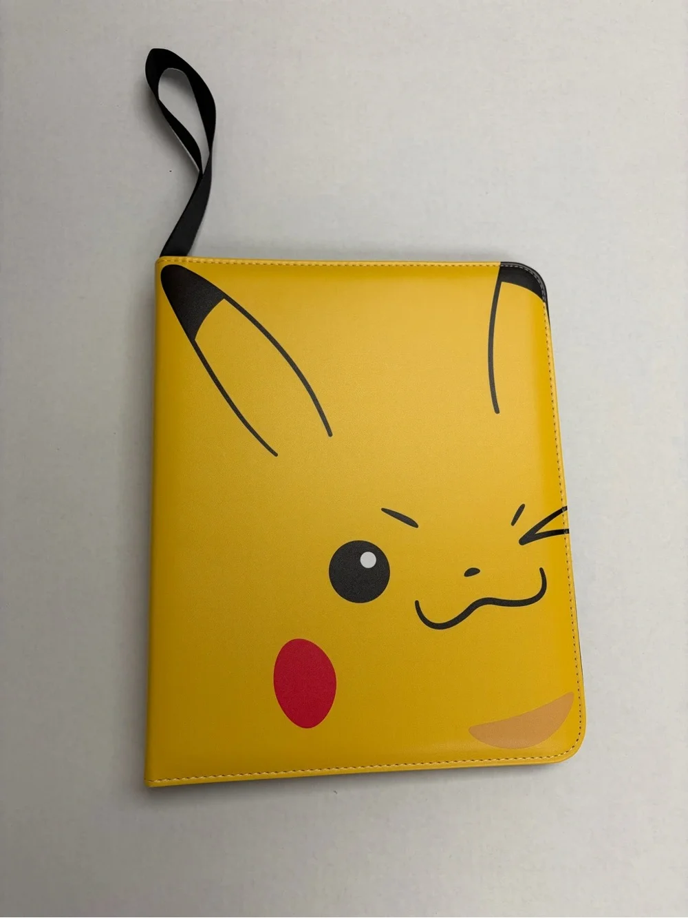 Yellow Pikachu card holder - Cute Winking Design